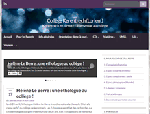 Tablet Screenshot of collegekerentrech.fr